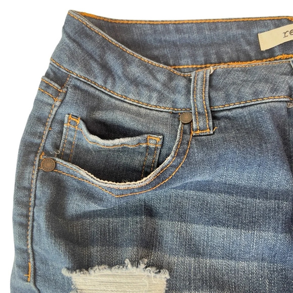 Denim Blue shorts with front and back pockets - Picture 3 of 6